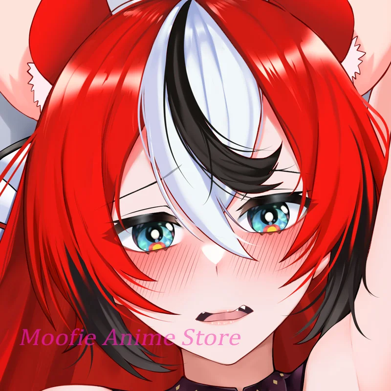 Anime Body Pillowcase Hakos Baelz Vtuber Dakimakura Life-Size Double-Sided Print 2WAY Pillow Cover