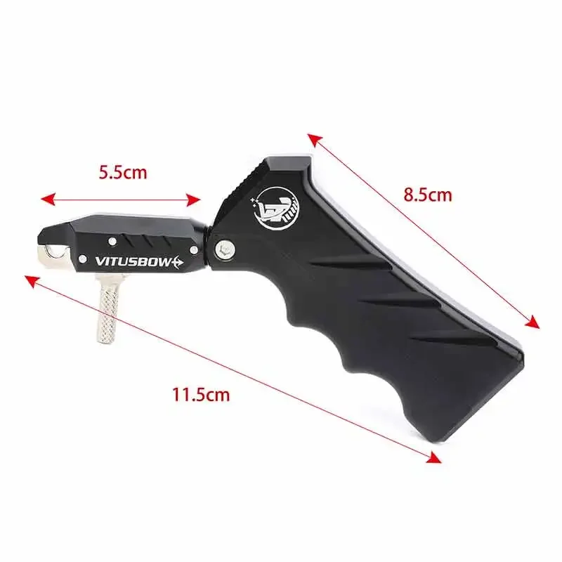 Adjustable Archery Release Aid Jaws Automatic Closing Aluminum Alloy 3 Finger Handheld Release for Compound Bow Hunting Shooting