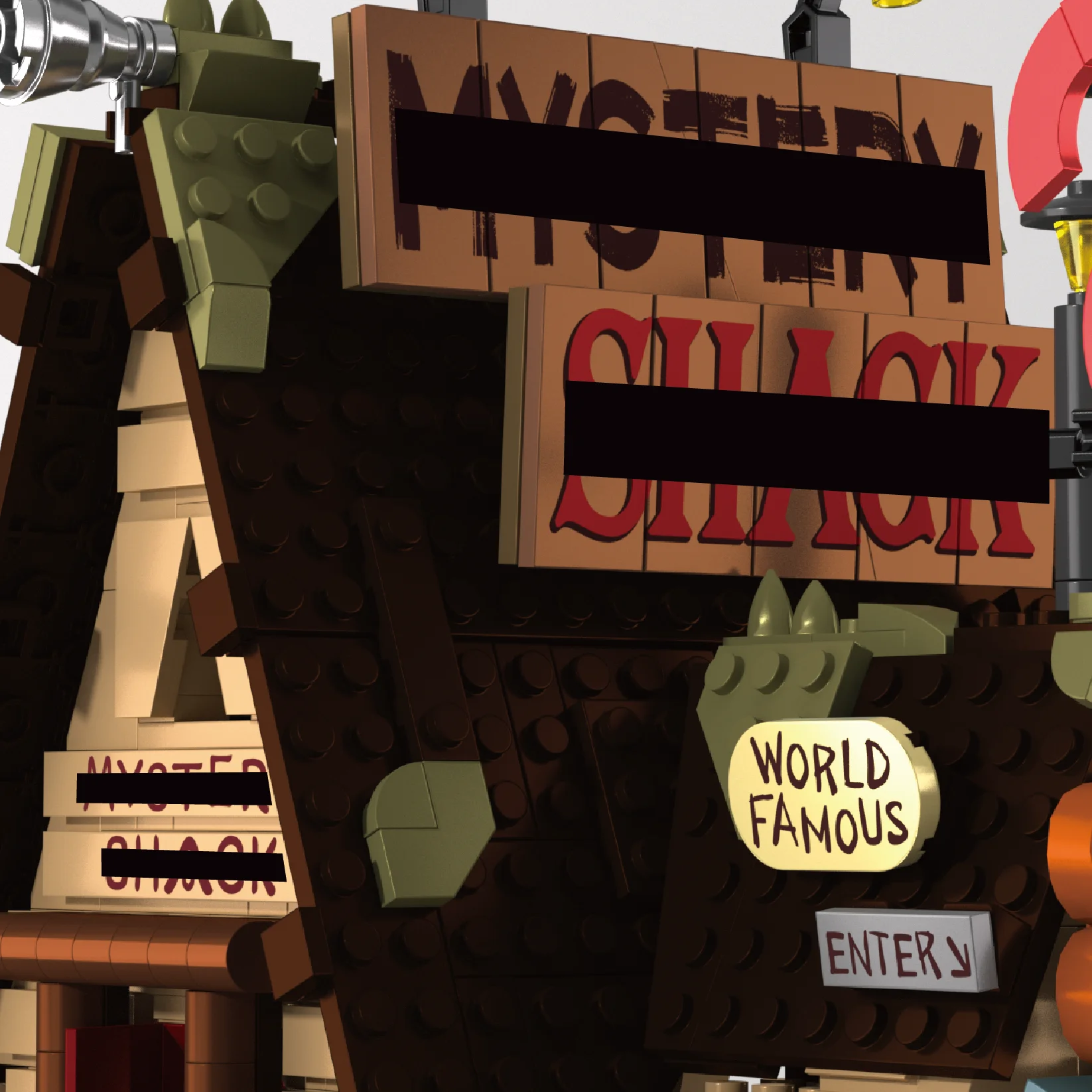 1125PCS Mystery Shack Building Blocks ชุดของเล่น Street View รุ่น DIY การศึกษาประกอบอิฐของเล่น Ideak ของขวัญสําหรับคริสต์มาส