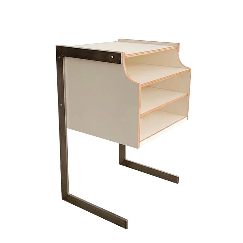 

Nordic Magazine Cabinet Wooden Record Storage Shelf Simple Bedroom Bedside Table Living Room Mobile Small Side Shelf