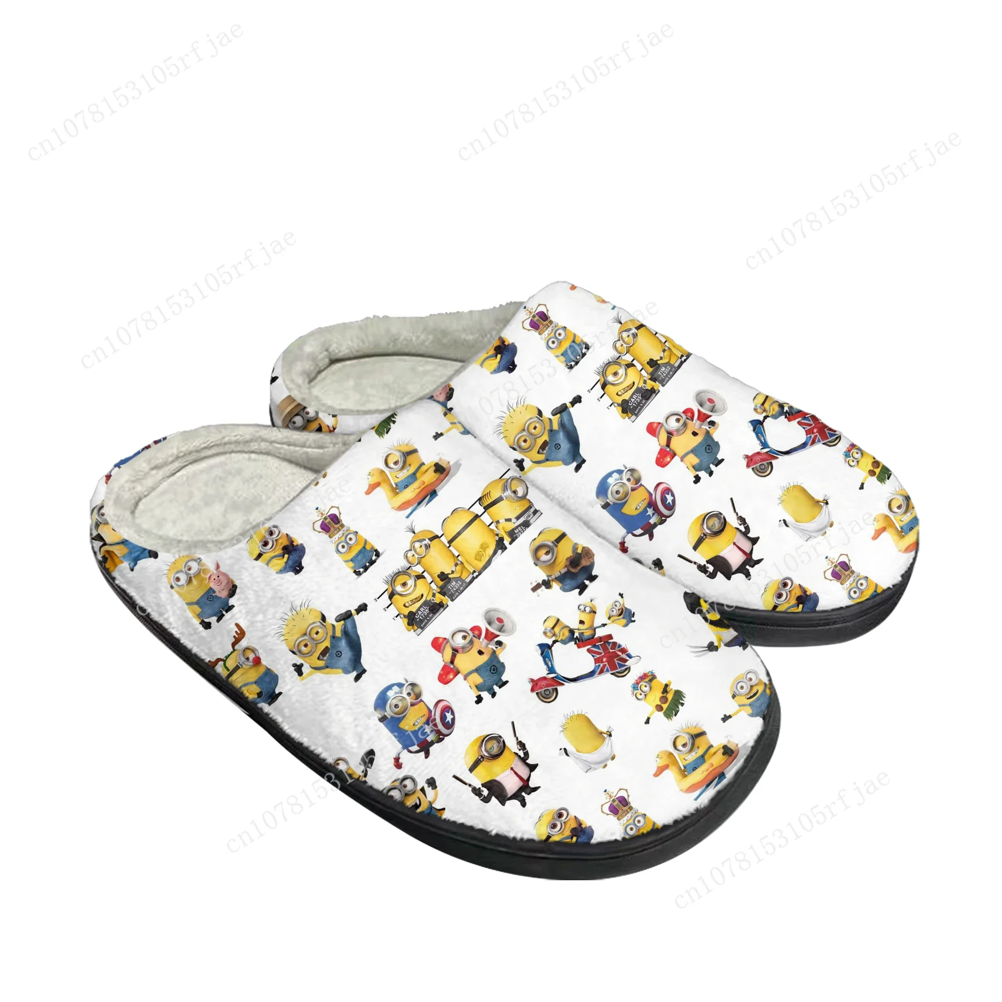 Kevin Stewart Home Cotton Slippers Little Yellow Man Cartoon Men Women Plush Bedroom Casual Keep Warm Shoes Tailor Made Slipper