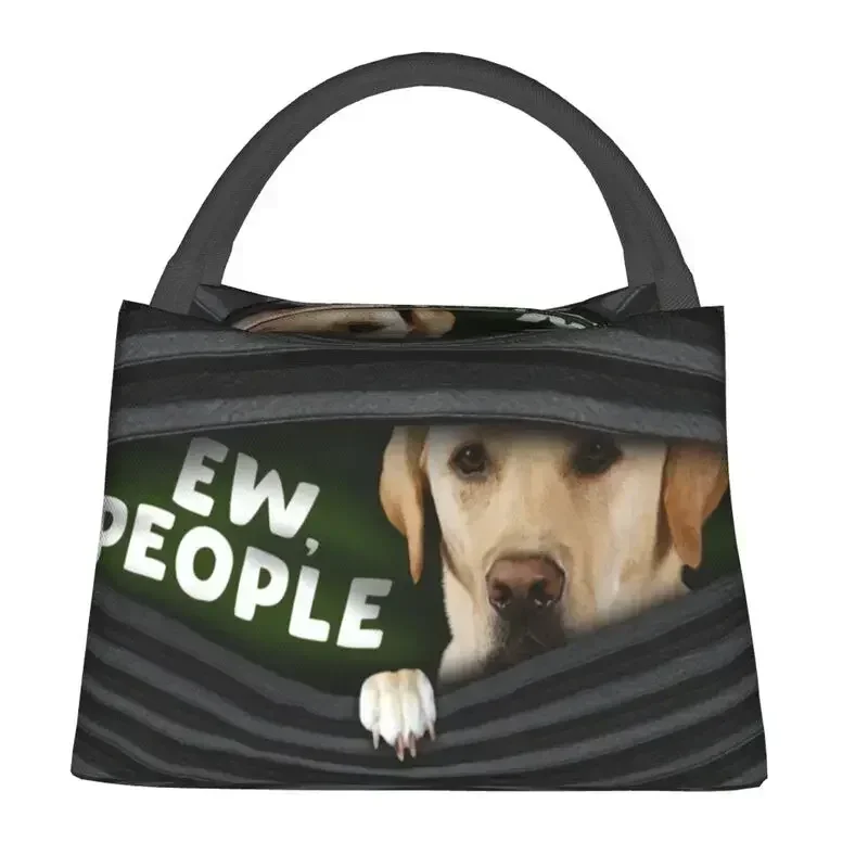 Funny Labrador Retriever Dog Lunch Boxes for Women Leakproof Thermal Cooler Food Insulated Lunch Bag Office Work Pinic Container