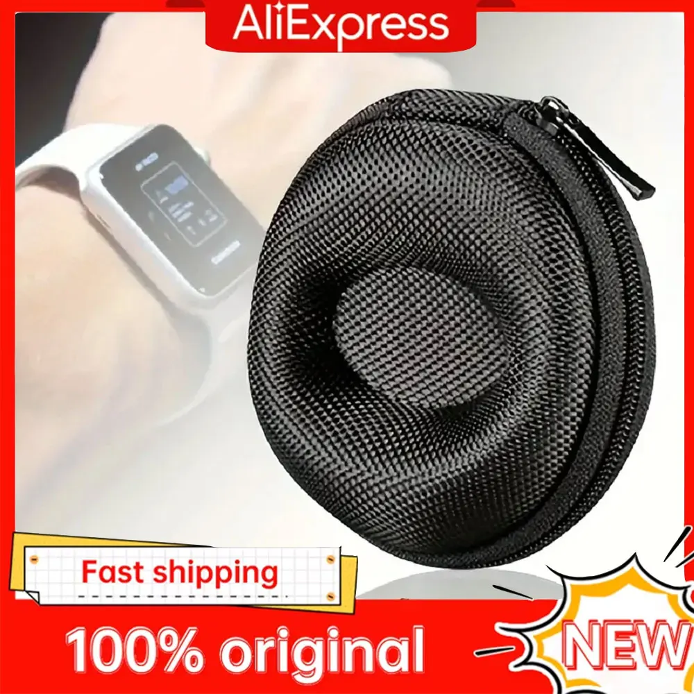 1PC Portable Zipper Travel Watch Case Dust-Proof Single Watch Storage Box for Wristwatches And Smart Watches