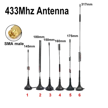 2pcs lora 433mhz Antenne 433m Feder magnet SMA-J männliche High-Gain-Langstrecken antenne 3m für Daten übertragungs modul 433m Radio