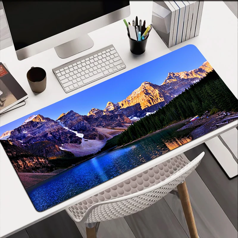 

Large Gaming Mousepad Beautiful Lake New XXL Keyboard Pad Gamer Mouse Pad On The Table Speed Desk Mat Anime 900x400 Mouse Mat