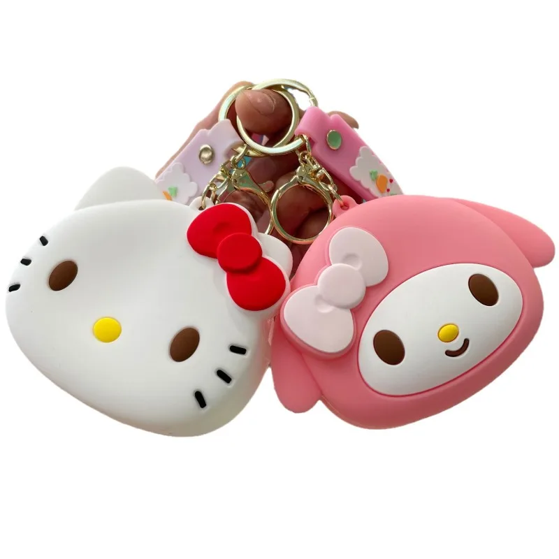 Śliczny Kulomi mały portfel brelok Yugui torba dla psa wisiorek prezent anime hello kitty makijaż Chiikawa