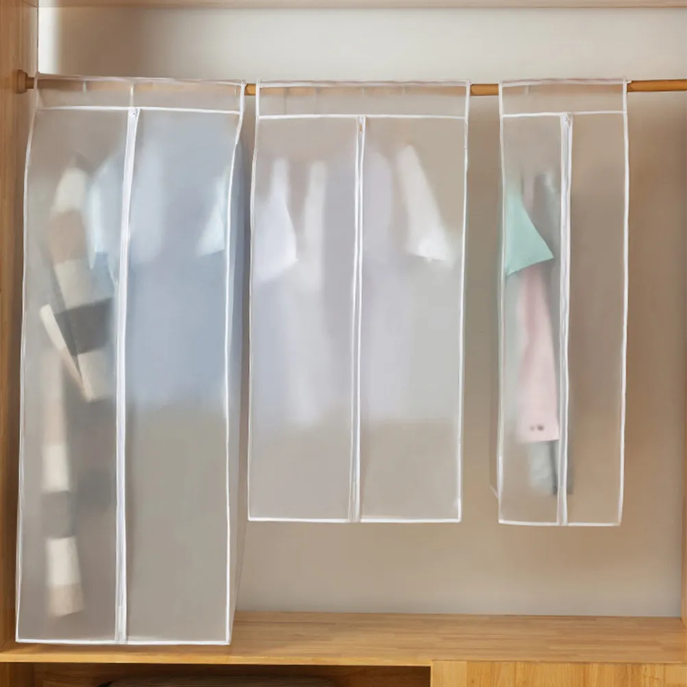 

Premium Thickened Dustproof Clothing Cover for Coats Suits Hanging Wardrobe Storage Reusable Washable Garment Bag Clothes