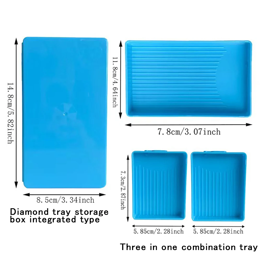 Diamond Painting Tray with Lid Stackable Storage Resin Pen DIY Box Beads Organizer Tool Accessories Container view 4