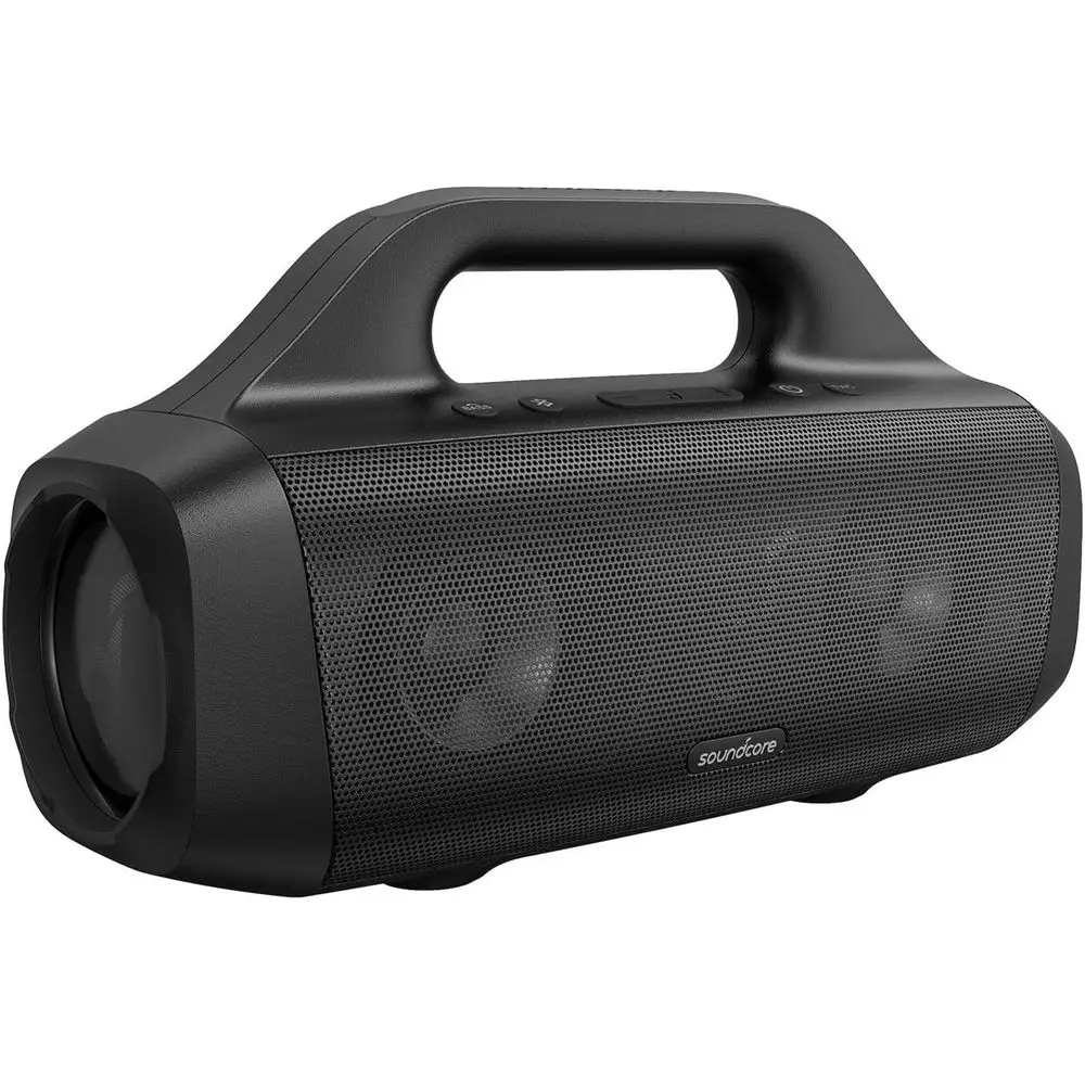 

Motion Boom Waterproo Bluetooth Speaker with Titanium Drivers, BassUp Technology, IPX7, 24H Playtime, App, Built-in Handle, Outd