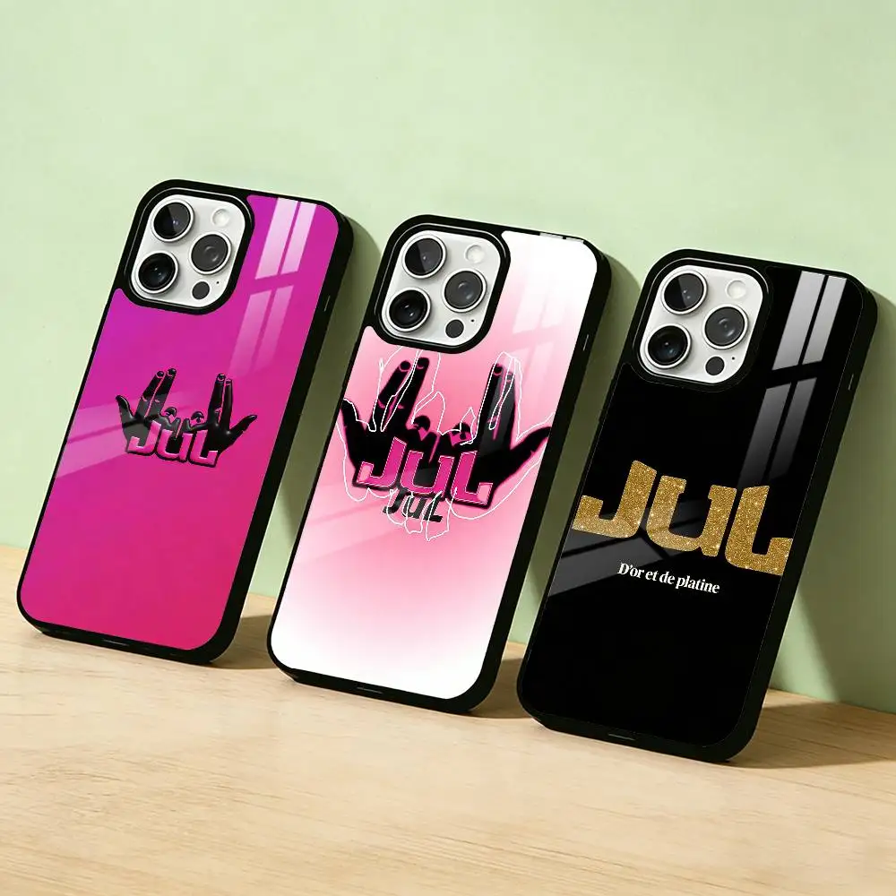 

AAA Rapper J-JuL C'est Pas Des Lol Phone Case For iPhone 17,16,15,14,13,12,11,Pro Max,Plus Candy Silver Cover
