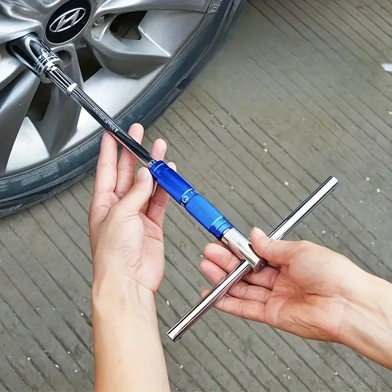

T Handle Hexagon Wrench Versatile Adjustable for Car Electric Vehicle Motorcycle Maintenance Patented Spinner Handle Socket Tool