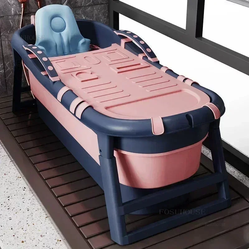 for  Ice Bath Swimming Pool Simple Portable Bathtubs Adult Folding Bathtub Modern Indoor Hot Tub Plastic Large Full Body Bathtub