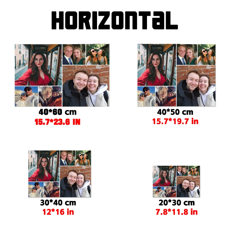 قطعة واحدة من ملصقات الحائط متعددة الصور، هدية الذكرى السنوية، دافئة، ديكور منزلي حديث، لوحة قماشية بدون إطار #5