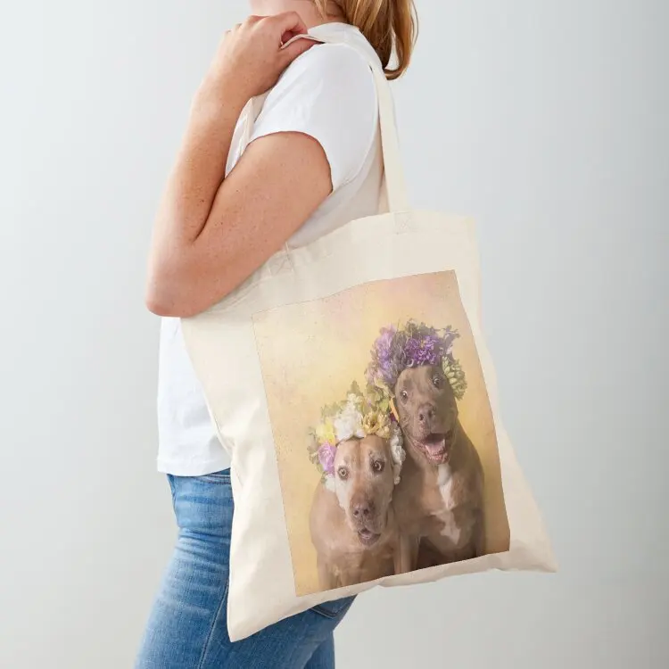 

Flower Power, Indie and Choco Tote Bag hand bag ladies Eco bag Canvas for women foldable reusable