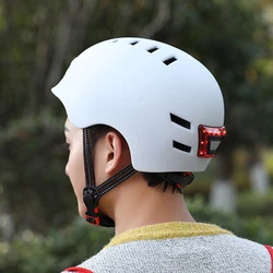 Unisex Anti-Fall Wear-Resistant Bicycle Riding Helmet with Light Mountain & Road Bike Safety Warning Lamp Cycling Gear