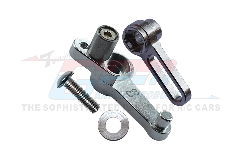 Brazo servo de aluminio GPM 25T (C8) para motocicleta KYOSHO 1/8 NSR500