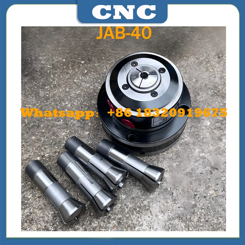 

CNC front-mounted rotary pneumatic high-speed hollow chuck with expansion outer collet and pneumatic chuck JAB-40 hydraulic chuc