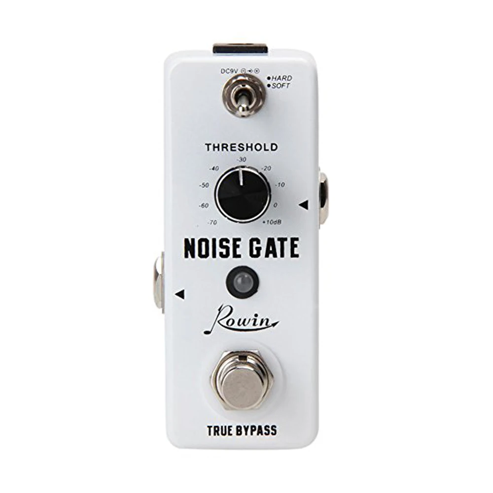 Rowin Noise Gate Noise Reduction Suppressor Guitar Effect Pedal 2 Modes True Bypass Aluminum Alloy Shell Guitar Accessories