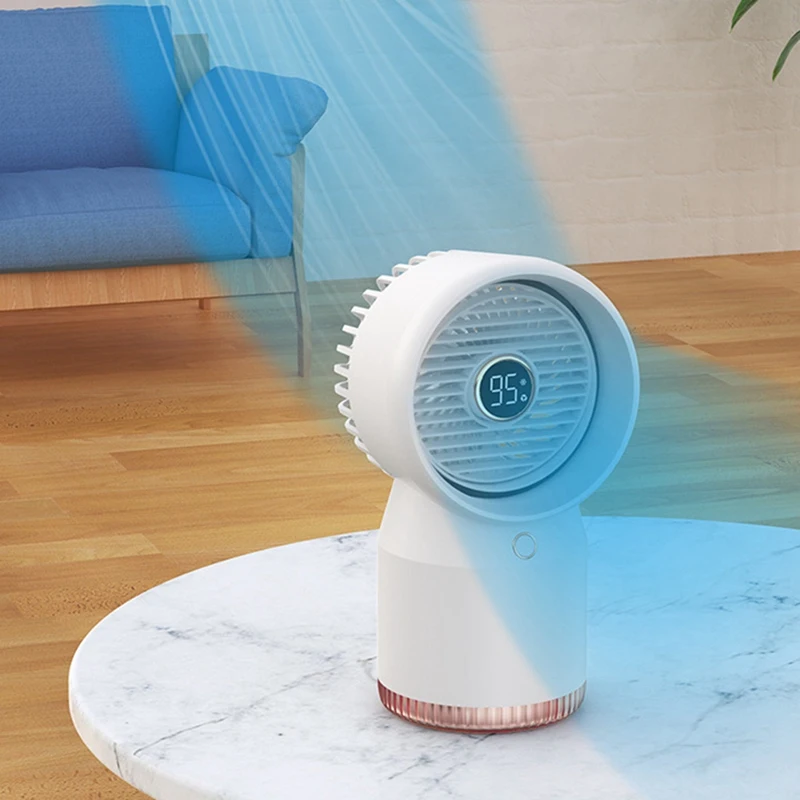 Wireless Water-Cooled Circulating Fan Large Capacity Water Tank Usb Does Night Light Fan Desk Fan