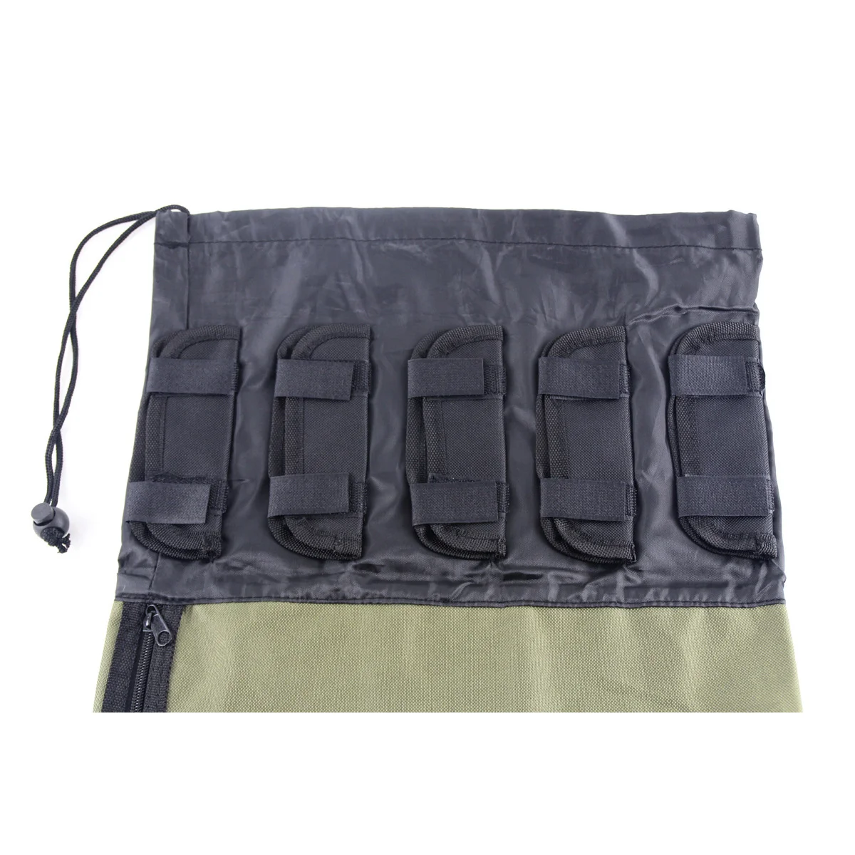 

1pcs Cylindrical Fishing Rod Bag Large Capacity Multi-Pockets Polyester Material Outdoor Sports Fishing Gear Organizer Storage