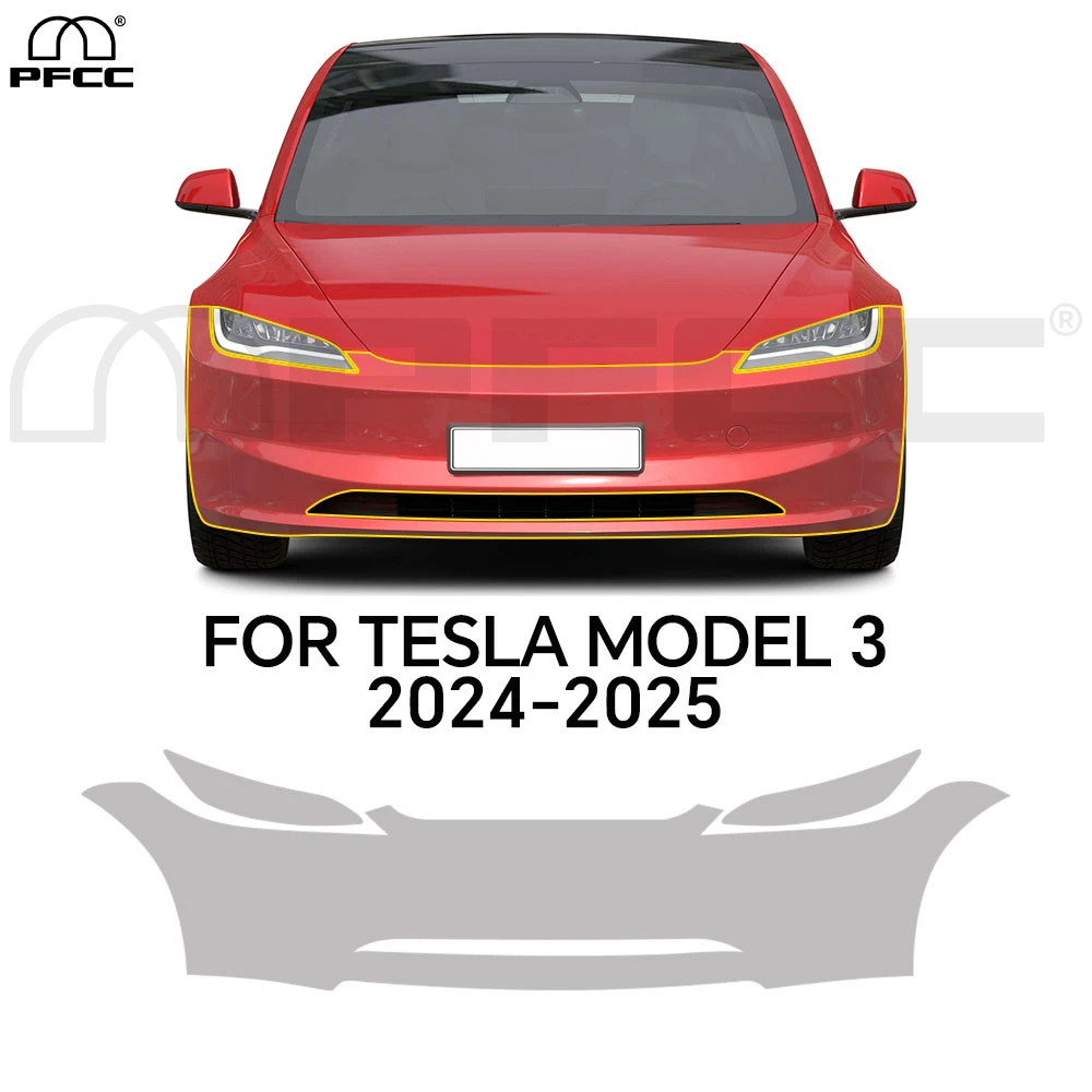 

TPU Paint Protection Film For Tesla Model 3 Highland 2024 2025 Performanc Version Pre-Cut PPF Anti-scratch Car Body Clear Bra