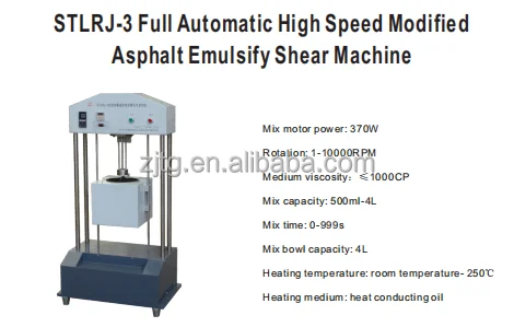 STLRJ-3 automatic high-speed electronic modified asphalt emulsion shearing machine, quality assurance 1 year