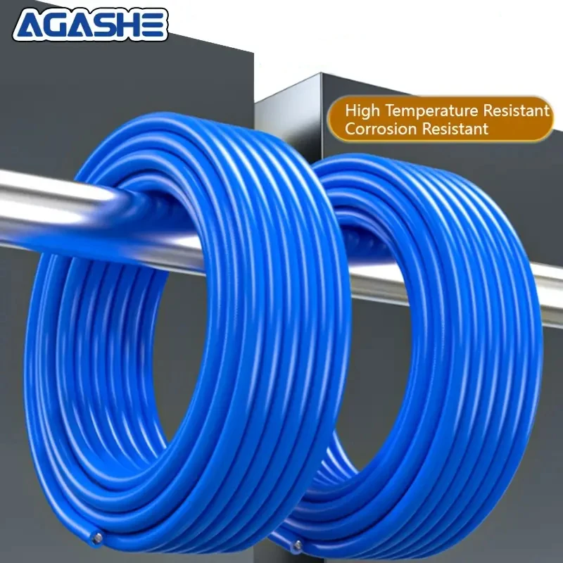 خرطوم وتركيبات ضاغط الهواء من AGASHE - 20 م/65.6 قدم و10 م/32.8 قدم، خرطوم مغطى بغزل البولي يوريثان عالي الضغط، #4