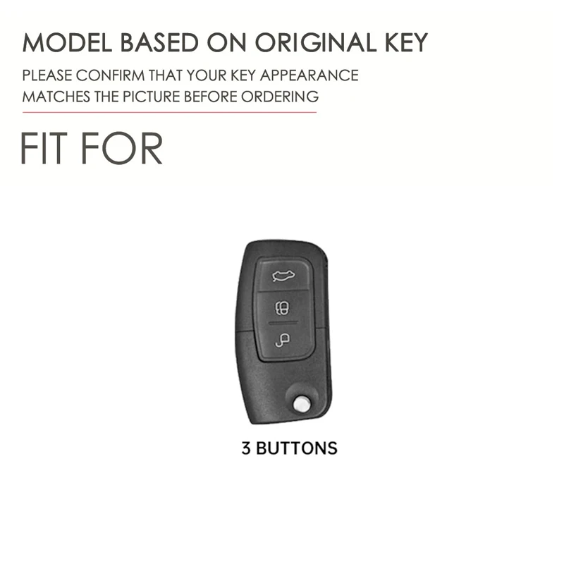 Silver Tpu Car Key Case Cover Shell for Ford Fiesta Focus 2 Ecosport Kuga Escape Falcon B-Max C-Max Eco Sport Galaxy Accessories