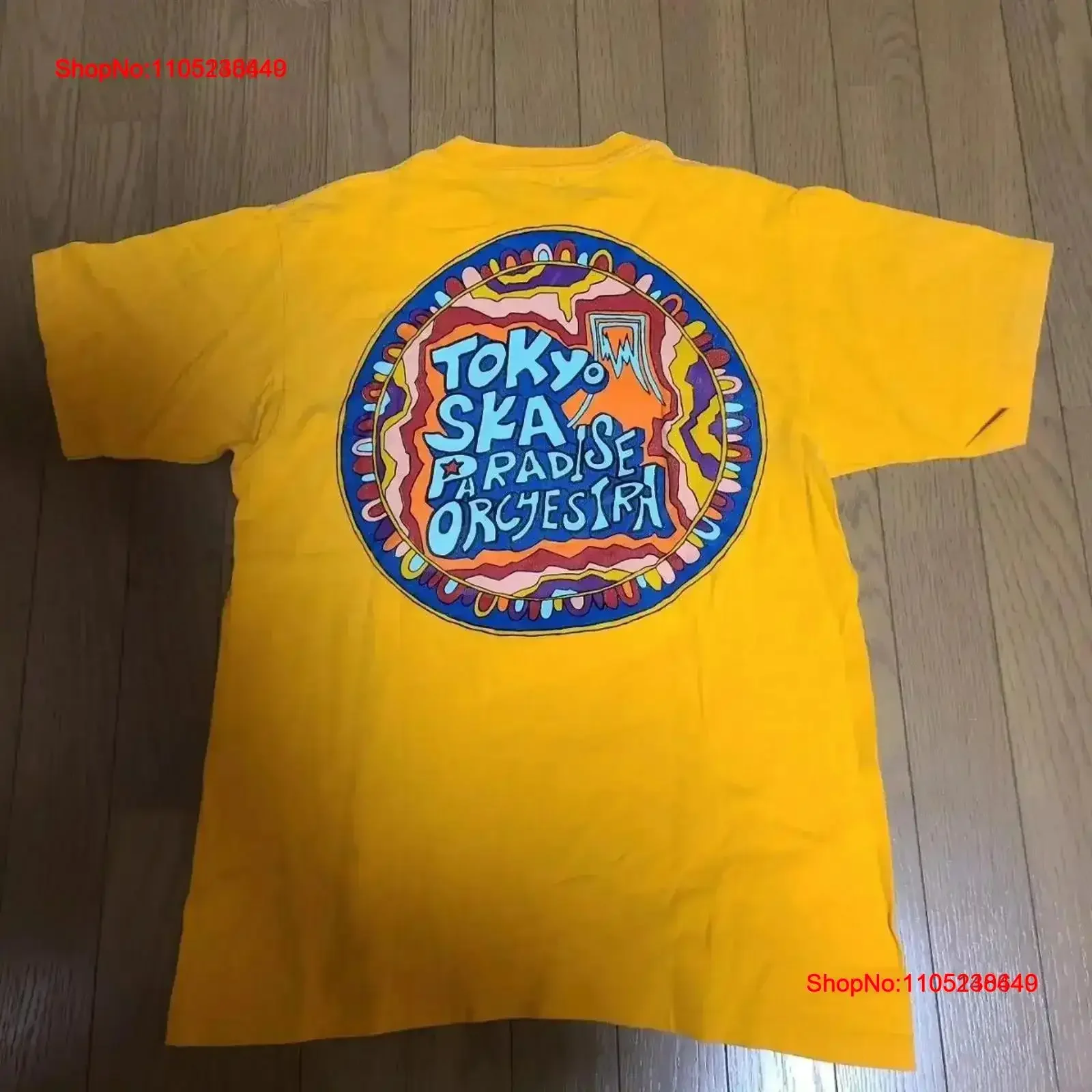 Skapara Tokyo Ska Paradise Orchestra Vintage t-shirt Promo fabriqué aux états-unis lavé polyvalent élégant mode streetwear doux