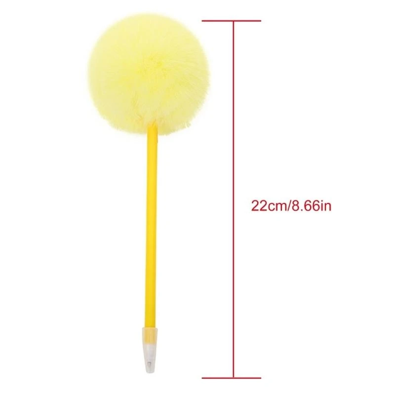 6 ชิ้นขนฟูปอมบัลล์พลดอร์ดปากกา 0.7 มม