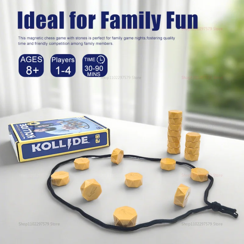 Magnetisches interaktives Magnet-Brettspiel für Kinder und Erwachsene, Familienspaß, Tischstrategie, Lernspielzeug, perfekt für Kindergeschenke