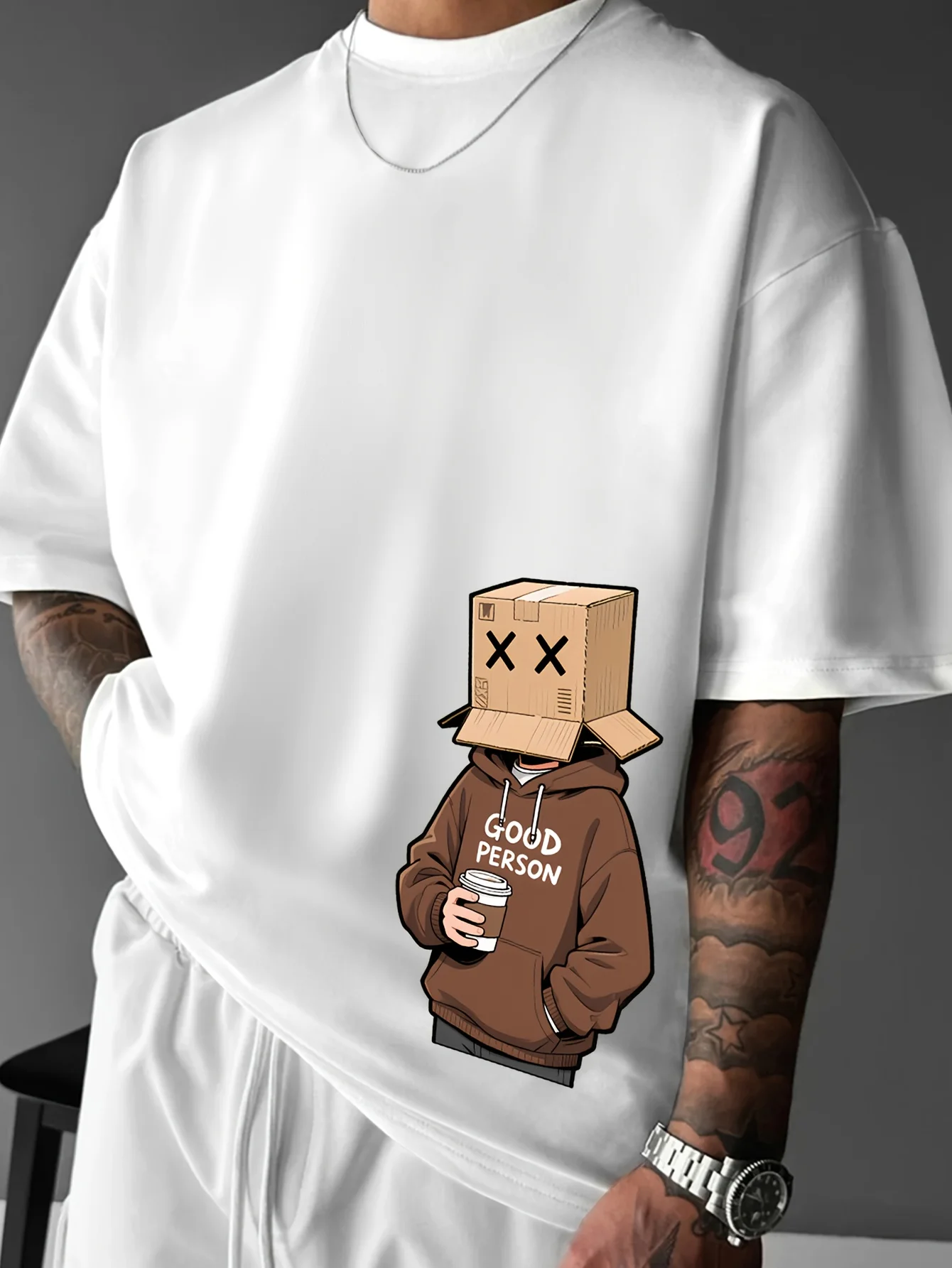 تي شيرت رجالي صيفي جديد 2025 هو تي شيرت رجالي كاجوال عصري وجيد التهوية وخفيف الوزن مطبوع ثلاثي الأبعاد