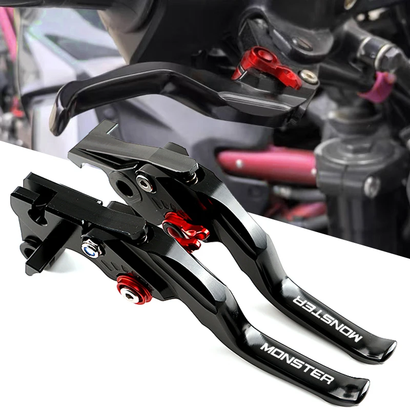 

2025 New Brake Clutch Lever Motorcycle CNC Adjustable Brake Clutch Levers For DUCATI MONSTER 696 796 695 620 400 Accessories