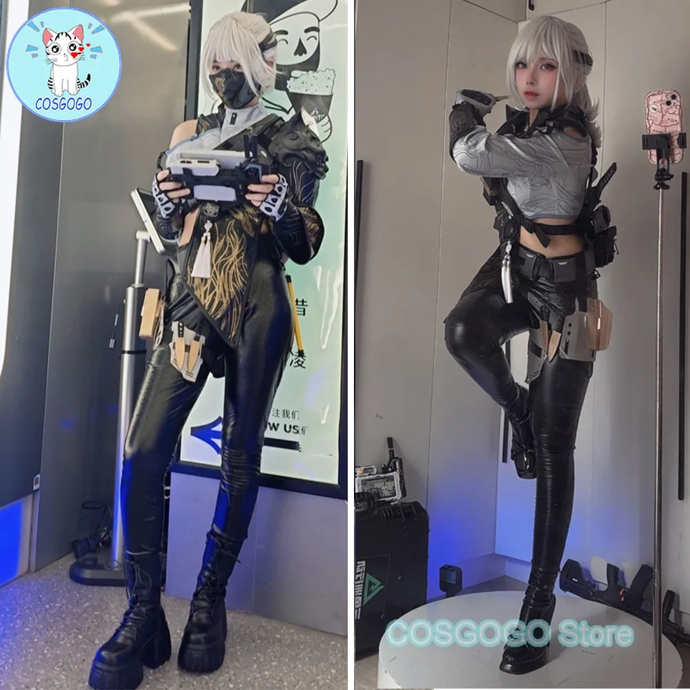 

Игра Delta Force Hackclaw Косплей Костюм Хэллоуин Сексуальные Кожаные Брюки Куртки Парик Опора Аксессуары Комплект Женская Новая Униформа