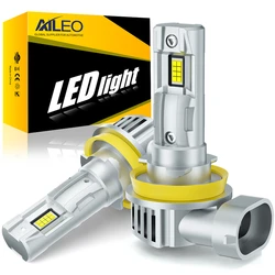 AILEO 2Pcs H11 LED Lights High Quality 22000Lm Headlight 100W H8 H9 CSP Bulb For Car 6500K White Day Running Automobile LED Lamp