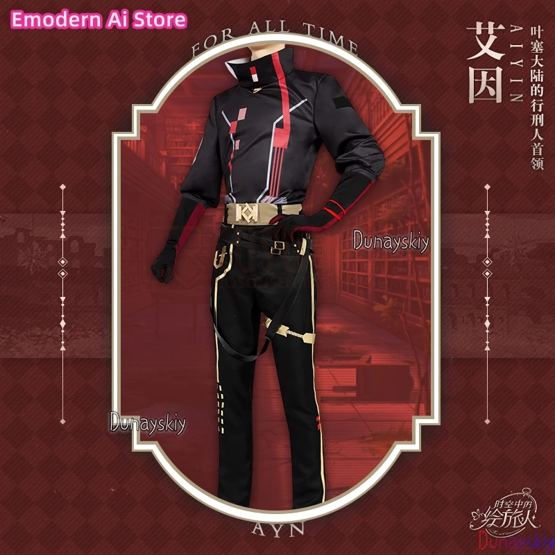 

Ayn Cosplay Game Lovebrush Chronicles Customize Medieval knight's Cape men's Suit Anime Ayn Role-playing Wig Suits Uniform S-2XL