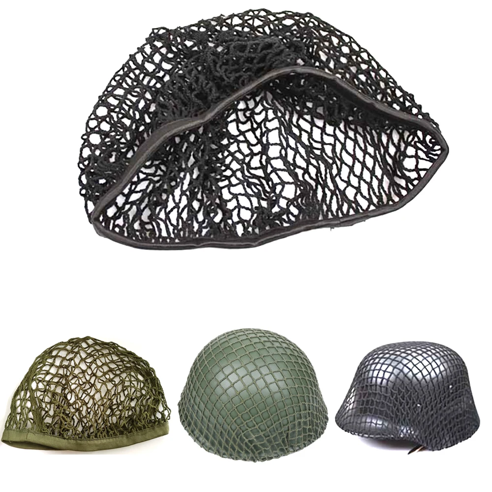 

Tactical Black Green Camouflage Helmet Net Cover for Hunting M1 M35 M88 MK1 MK2 GK80 Helmet CS Game Airsoft Outdoor Storage