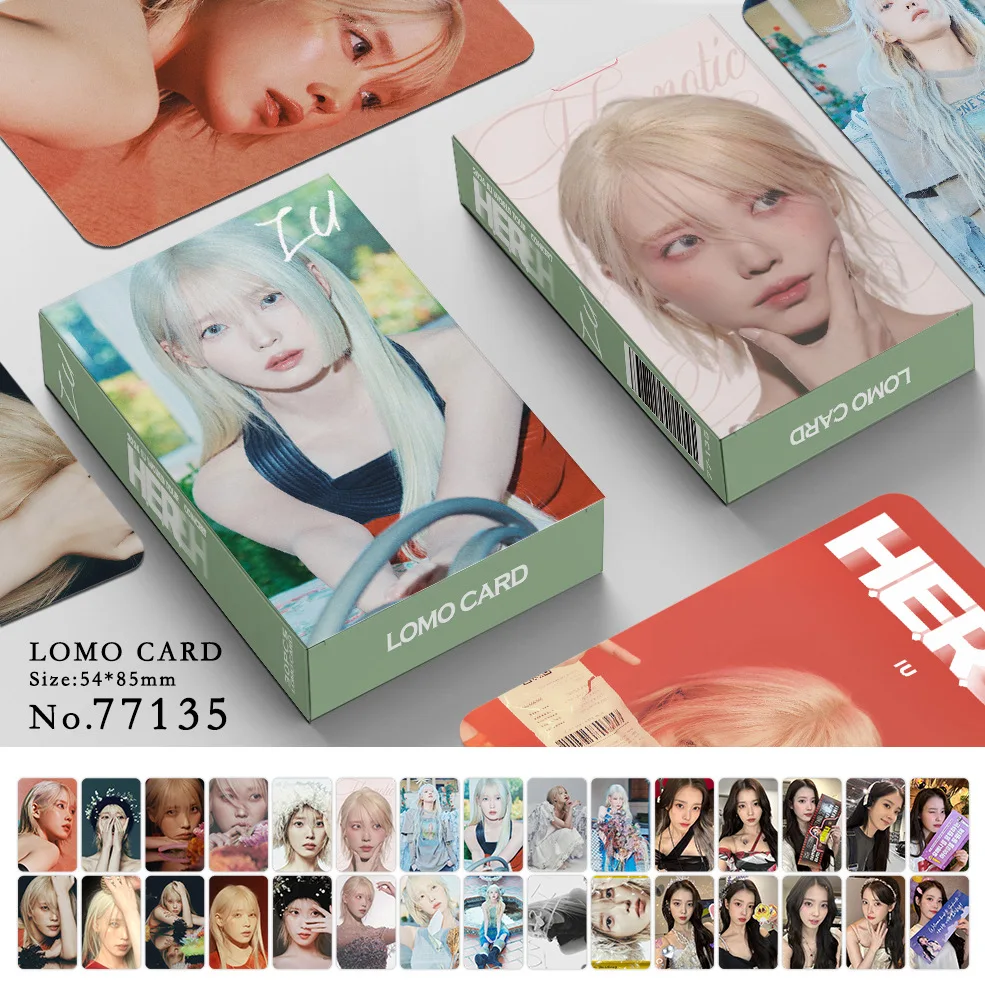 

30pcs double sided LOMO card IU greeting card photo collection card