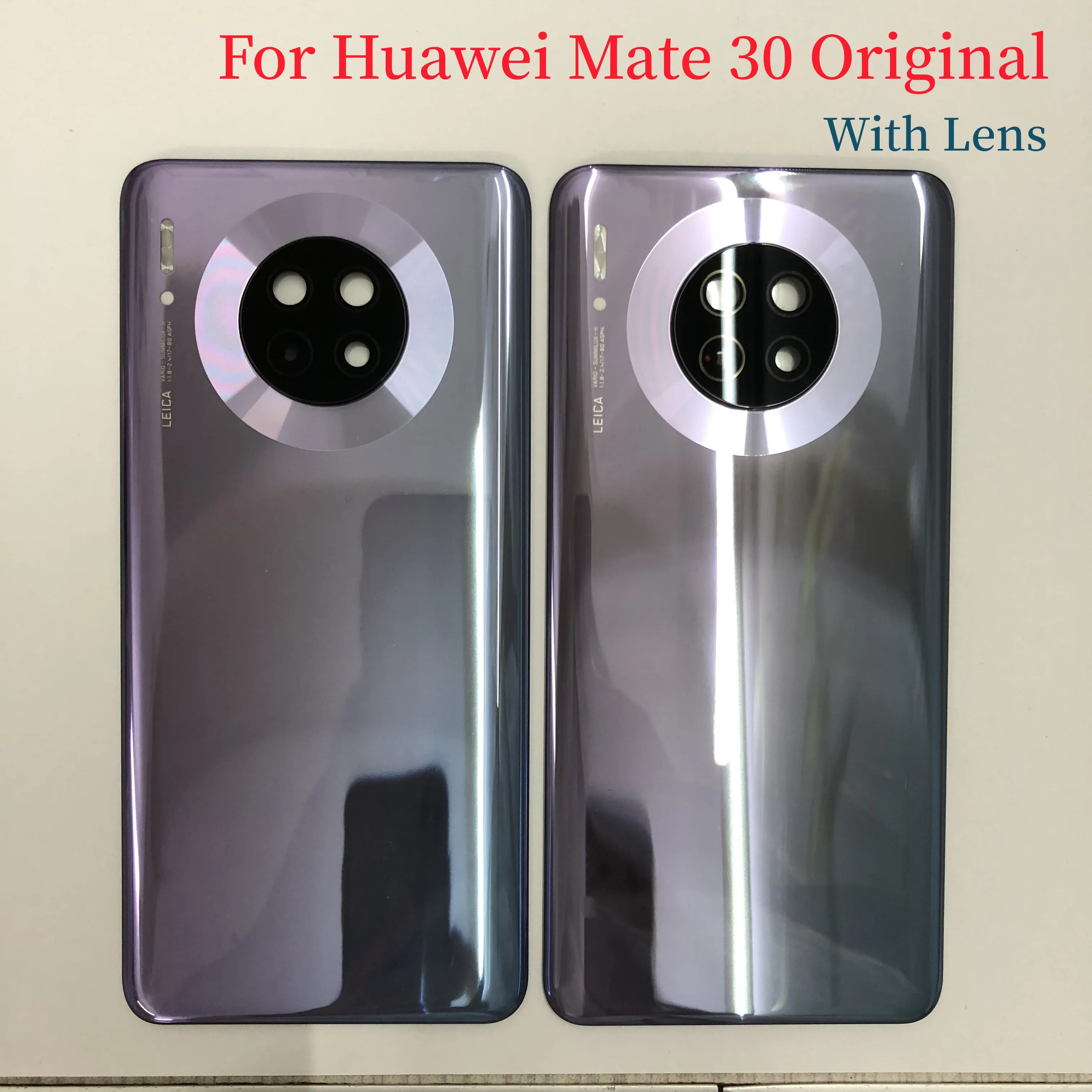 

For Huawei Mate 30 Glass Battery Back Cover Camera Lens Frame Rear Door Housing Case For Huawei Mate 30 Battery Cover