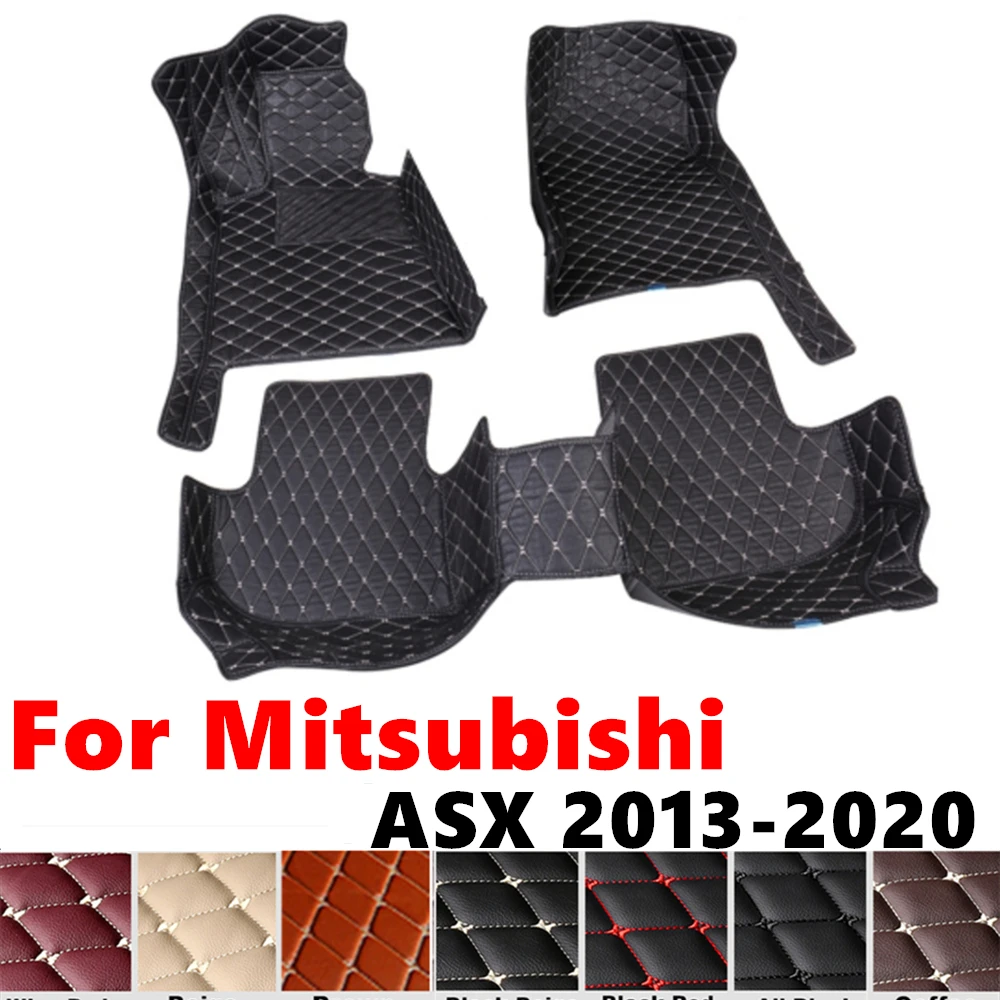 

Автомобильные коврики для Mitsubishi ASX 20 2019 2018 17-2013, подходят для передних и задних напольных вкладышей, накладки на ножки, аксессуары для интерьера