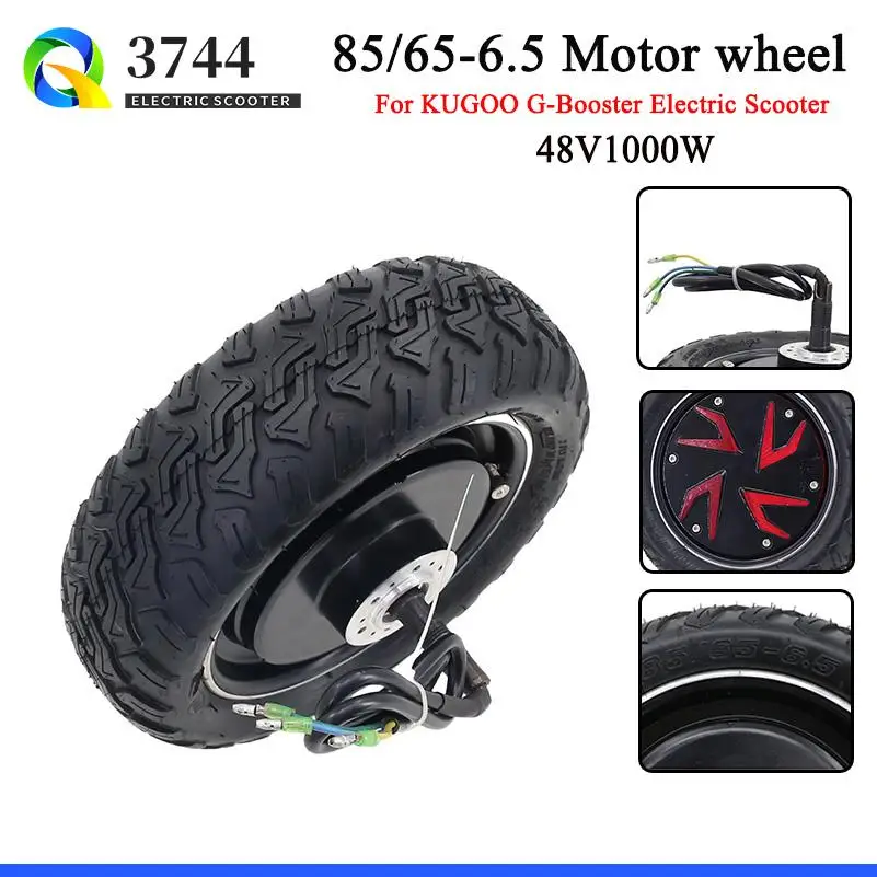 

High quality 48V 1200W Hub Motor for KUGOO G-Booster Honghao S12 Front and Rear Wheel 85/65-6.5 Vacuum Tyre Modified Accessories