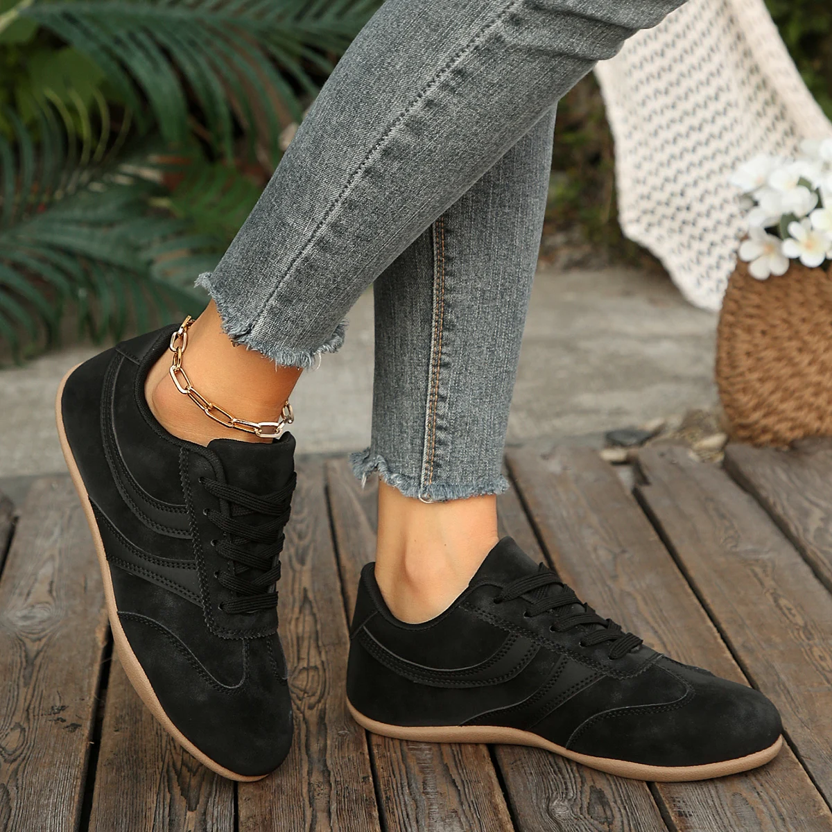 Women's Spring New Classic Solid Color Flat Shoes 2026 Everyday Office Shopping Slip-on Comfortable Vulcanized Shoes Sizes 36-43