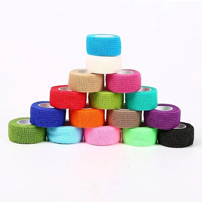 24 Rolls Self Adhesive Bandage Wrap Breathable Self Adhesive Wrap Suitable for Human, Pet Sports Elastic Adhesive Bandage