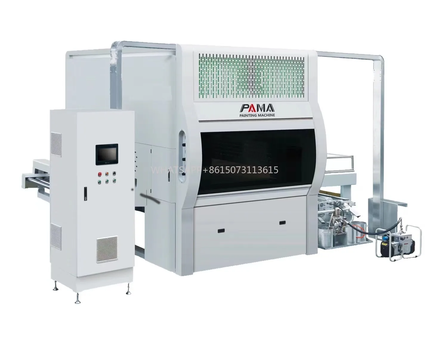 Macchina automatica a spruzzo lineare a 5 assi per verniciatura su due lati per la linea di produzione di verniciatura