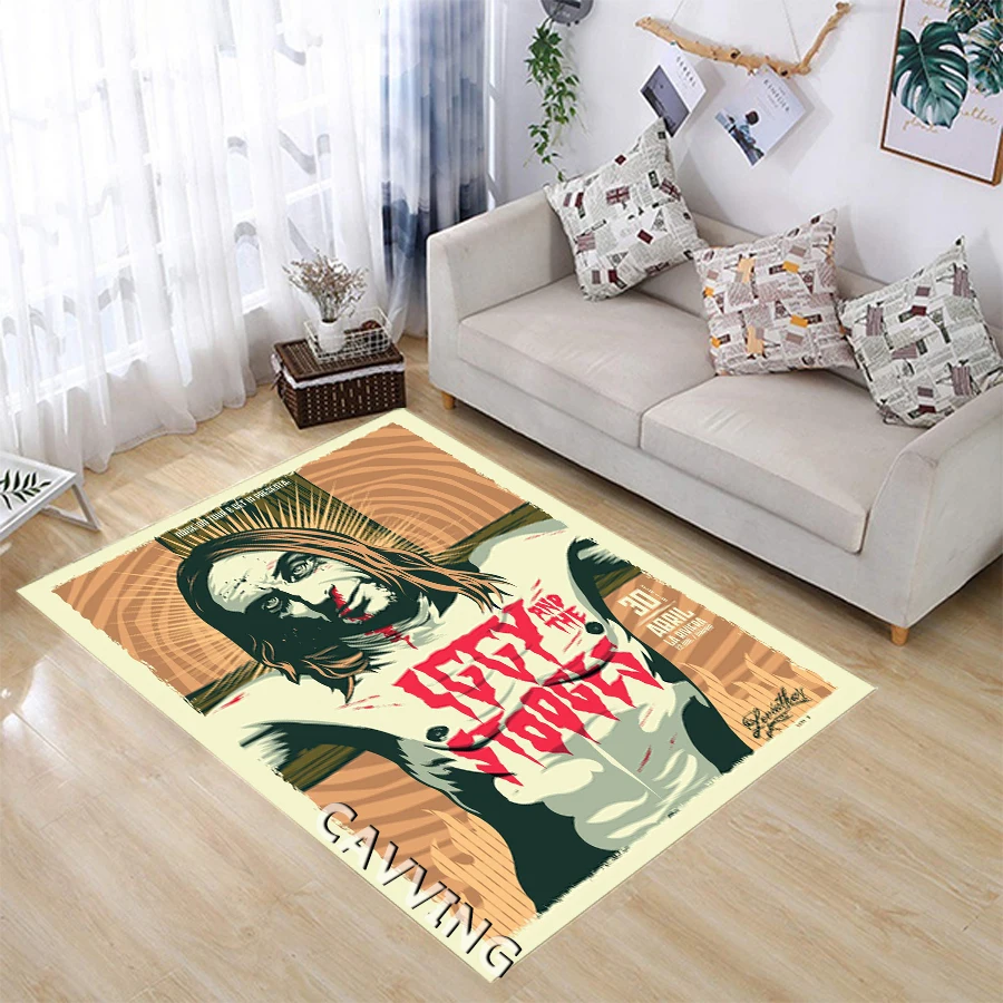 Iggy Pop  3D Print Carpets Flannel  Rugs Anti-slip Large Rug Carpet  Home Decoration for Living Room Bedroom Home Decor   K01