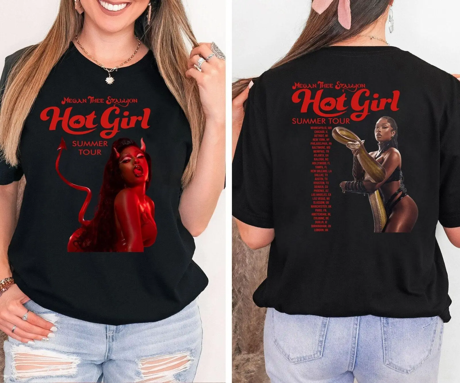 Megan Thee Stallion Shirt 2 Sides  Vintage Megan Thee Stallion Hot Girl 90s Shir