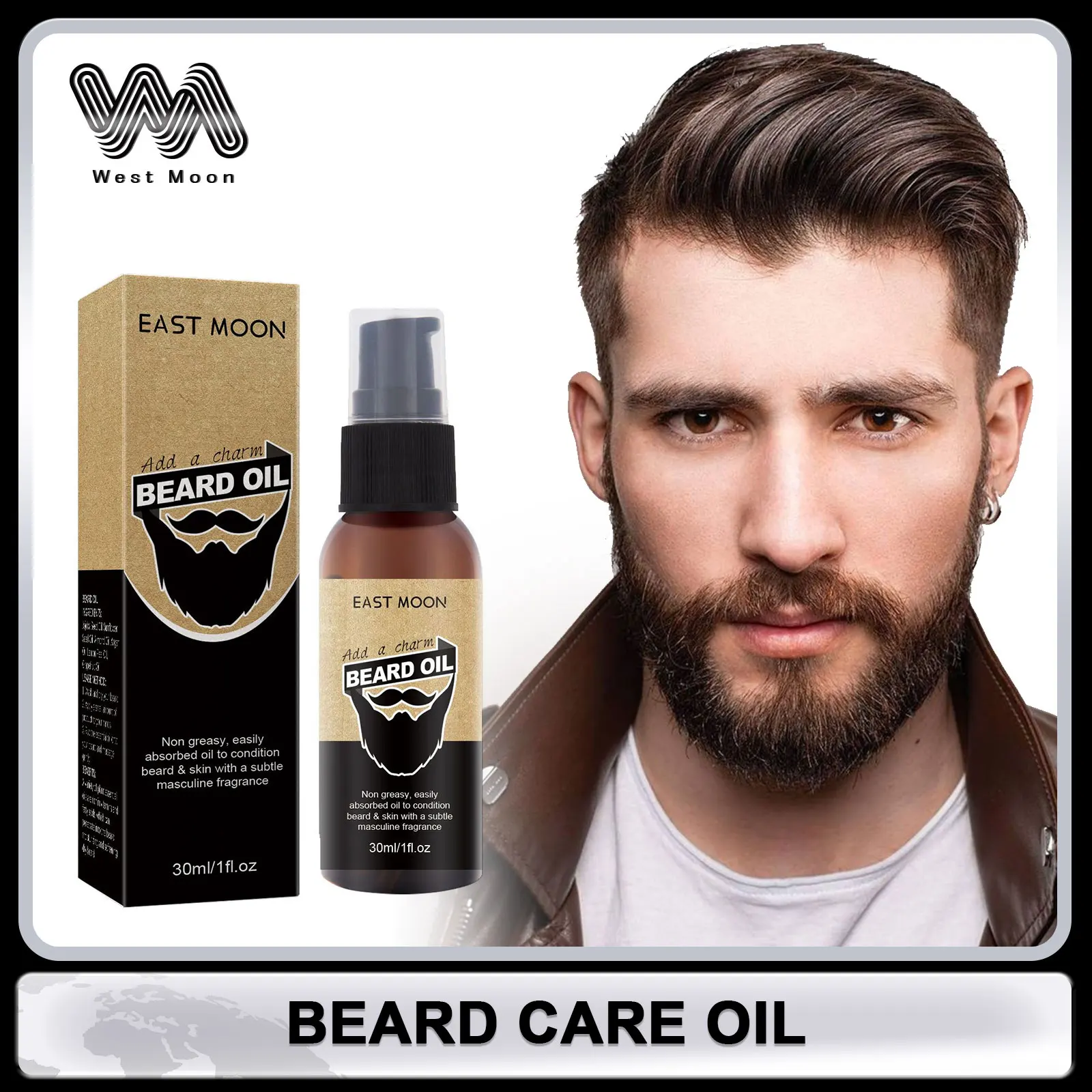 

Beard Growth Oil for Men Reduce Hair Loss Repair Damaged Mustache Thicker Anti Dry Frizz Nourishing Mustaches Styling Care Oil