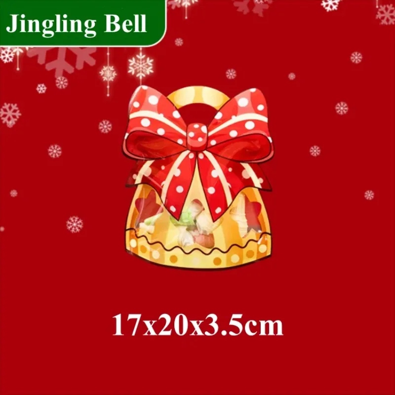 

10/50PCS Christmas Stand-Up Zipper Bags - Holiday Car-Themed Plastic Storage Pouches for Candy, Snacks, Toys & Gift Wrapping