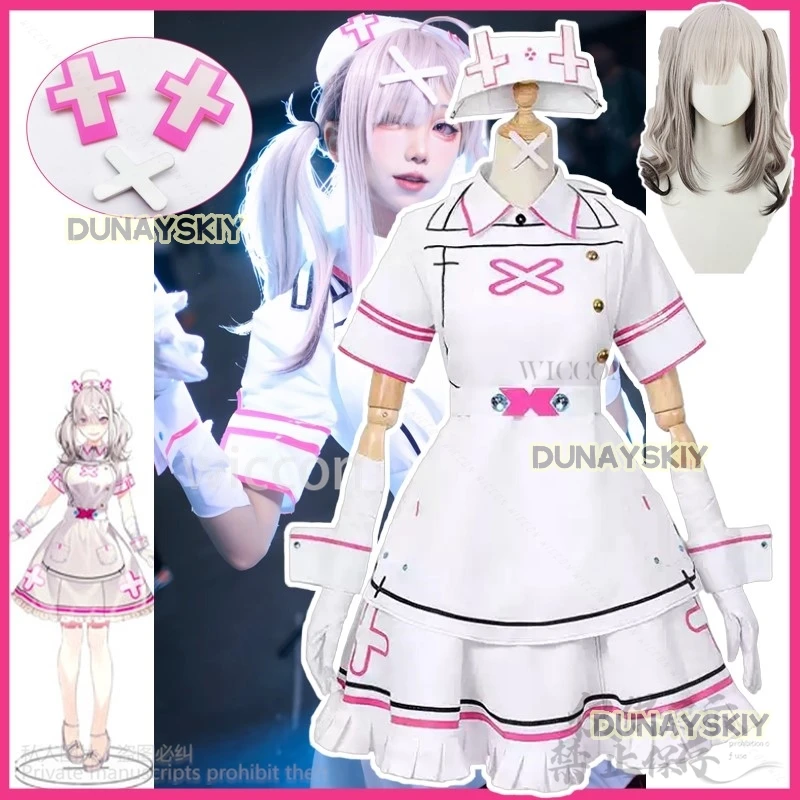 Sukoya Kana Cosplay Anime Virtual YouTuber Costume Nurse Uniform Dress Lolita Sexy Cute For Girls Halloween Party Customized