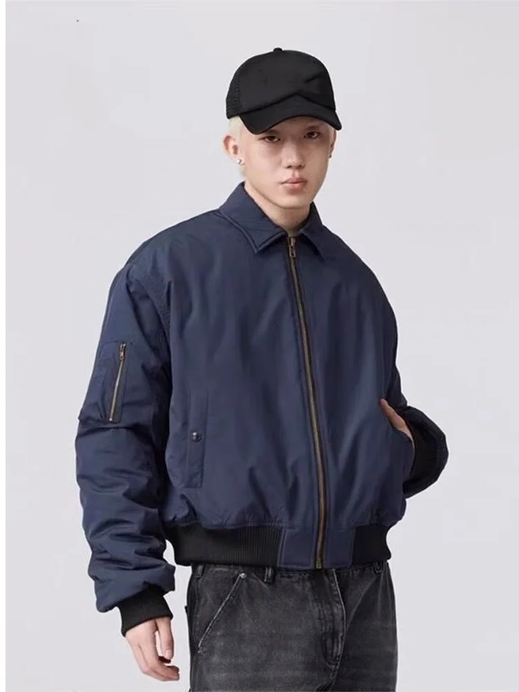 الأمريكية Sle الرجعية طوق MA الطيار Jaet البيسبول orm القطن Jaet الرجال ort Sle الخريف الشتاء الدافئة Thiened #2